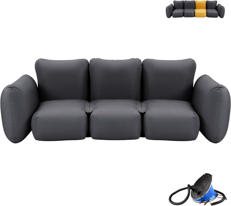 ギャラリービューアに画像をロードする, KingCamp QUBIQTRIO エアーソファー 【KingCampxJOURNAL STANDARD FURNITUREコラボ】【Makuake】
