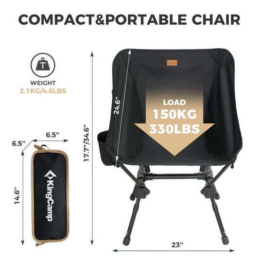 KingCamp ALOE P20 7075 H型ポータブルキャンプチェア