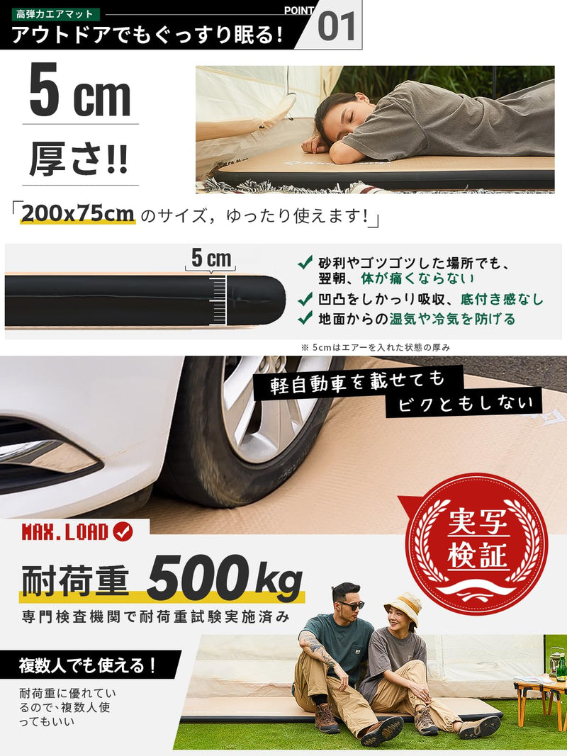ギャラリービューアに画像をロードする, KingCamp エアーマット キャンプ インフレーターマット
