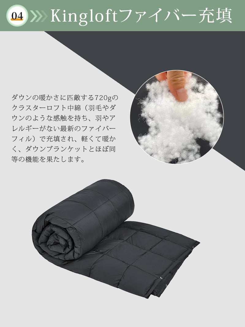 ギャラリービューアに画像をロードする, KingCamp キャンプブランケットコンパクトマルチブランケットひざ掛け
