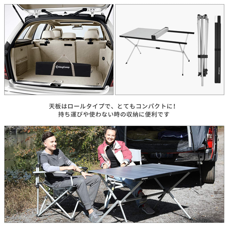 ギャラリービューアに画像をロードする, KingCamp DOLOMITE キャンプテーブル アルミ製アウトドアテーブル
