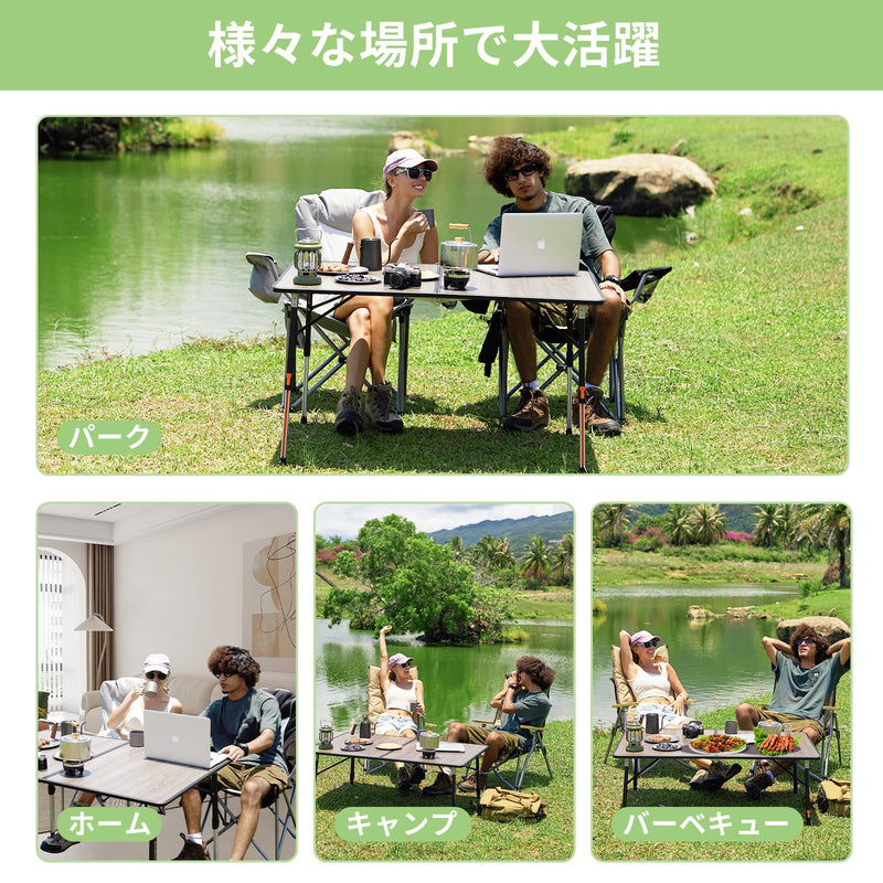 ギャラリービューアに画像をロードする, KingCamp キャンプ テーブル
